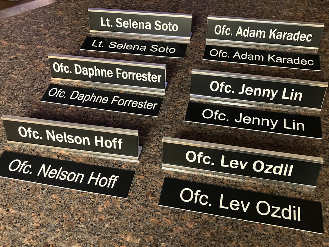 High Potential Desk Plates