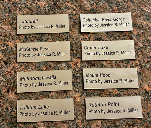 8 Photo Name Plaque Plates St. Denis S2 Set Dec