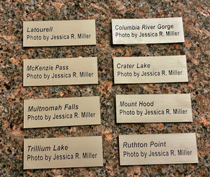 8 Photo Name Plaque Plates St. Denis S2 Set Dec