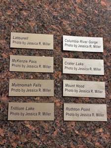 8 Photo Name Plaque Plates St. Denis S2 Set Dec