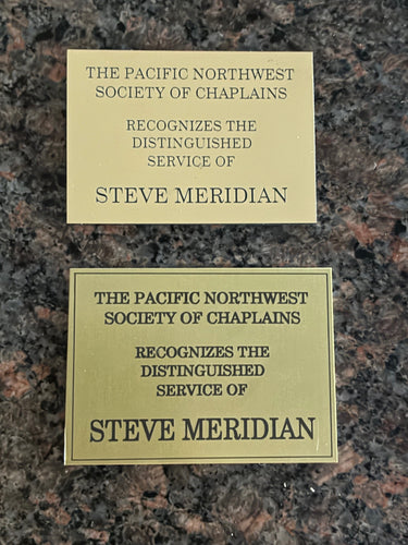 St. Denis Medical S2 Chaplain's Office Plate