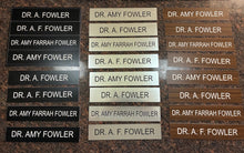 Load image into Gallery viewer, NBCU SFTSU Ep-103 Fowler Name Plates &amp; Holders