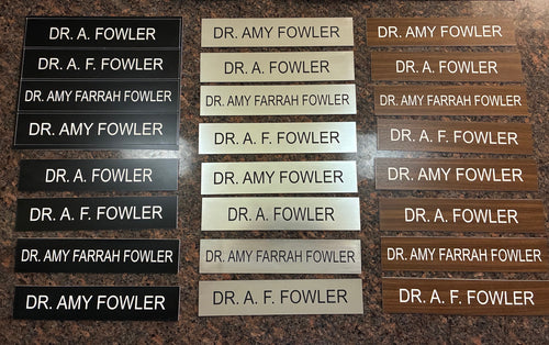 NBCU SFTSU Ep-103 Fowler Name Plates & Holders