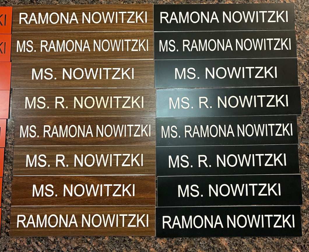 NBCU SFTSU Ep-102 Name Plates & Holders