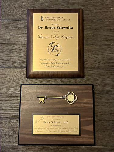 St. Denis Medical Plaques Bruce's Office