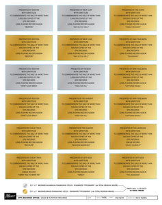 TGM Prod.  MAVEN   -  18 ALBUM SALES PLAQUES   - 6/19 RUSH