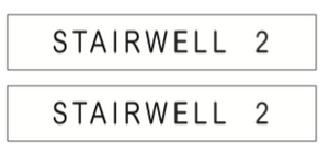 10) 2.5" X 12" ENGRAVED SIGN BROWN OVER WHITE
