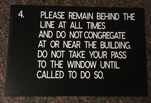 8) 9.4" x 14.25" x 1/16"  Engraved Signs