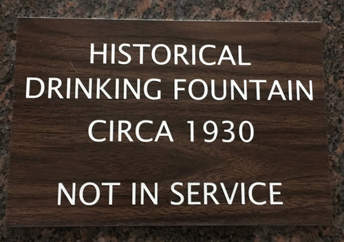 HISTORICAL DRINKING FOUNTAIN
