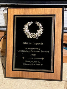 E77 10 Custom Trophy Plaque Plates