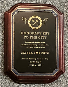 E77 10 Custom Trophy Plaque Plates