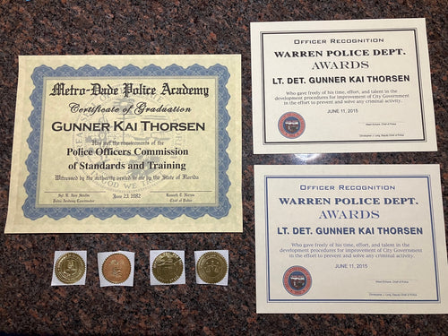 2 Custom Gunner Certificates