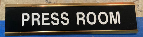 Emerald - Sign Holders + 1) 2x10 Press Room