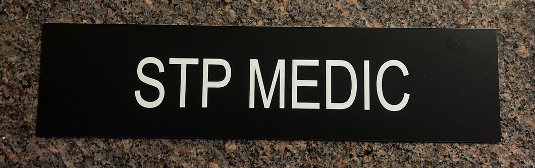 STP Medic 4 x 16 Parking Placard