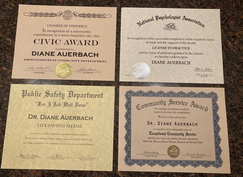 CSI S2 Certificates & Trophy Plates