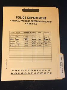 5 Custom POLICE DEPARTMENT PACKAGE CASE FILE    MANILA