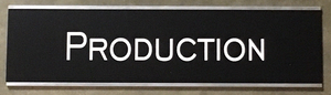 CBS Studios, Inc.   8) 3" x 12" Custom Parking Placard