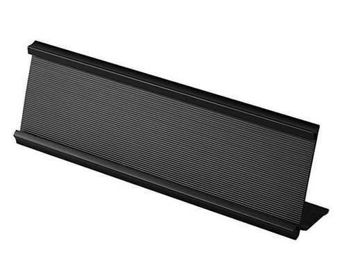 2 x 8 x 1/16 Black Name Plate Holder