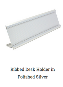Ribbed Desk Holder Yellow Gold