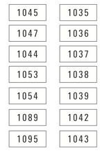 Load image into Gallery viewer, 44) 2&quot; X 4&quot; ENGRAVED SIGN DOOR NUMBERS
